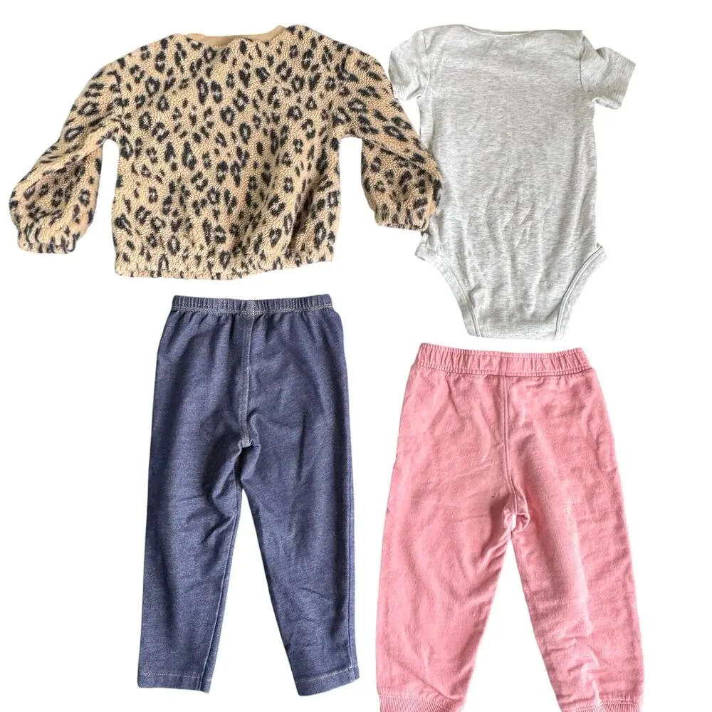 Carter’s Girls 24M Clothing Bundle – Full Outfits & Mix-and-Match (11 Pieces)